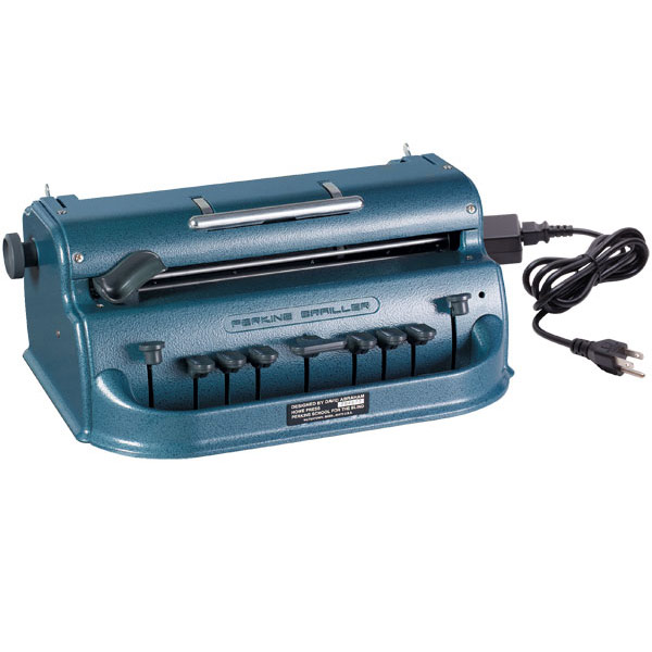 Perkins Electric Brailler - Blue - Click Image to Close